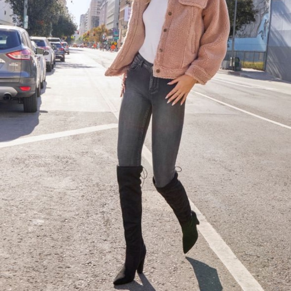 JustFab Cara Stretch Over-the-knee Boot
